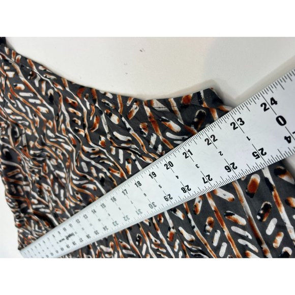 Marianne 100% Rayon Midi Dress Sleeveless Relaxed Fit Aztec Geometric Black 3X - Picture 7 of 10